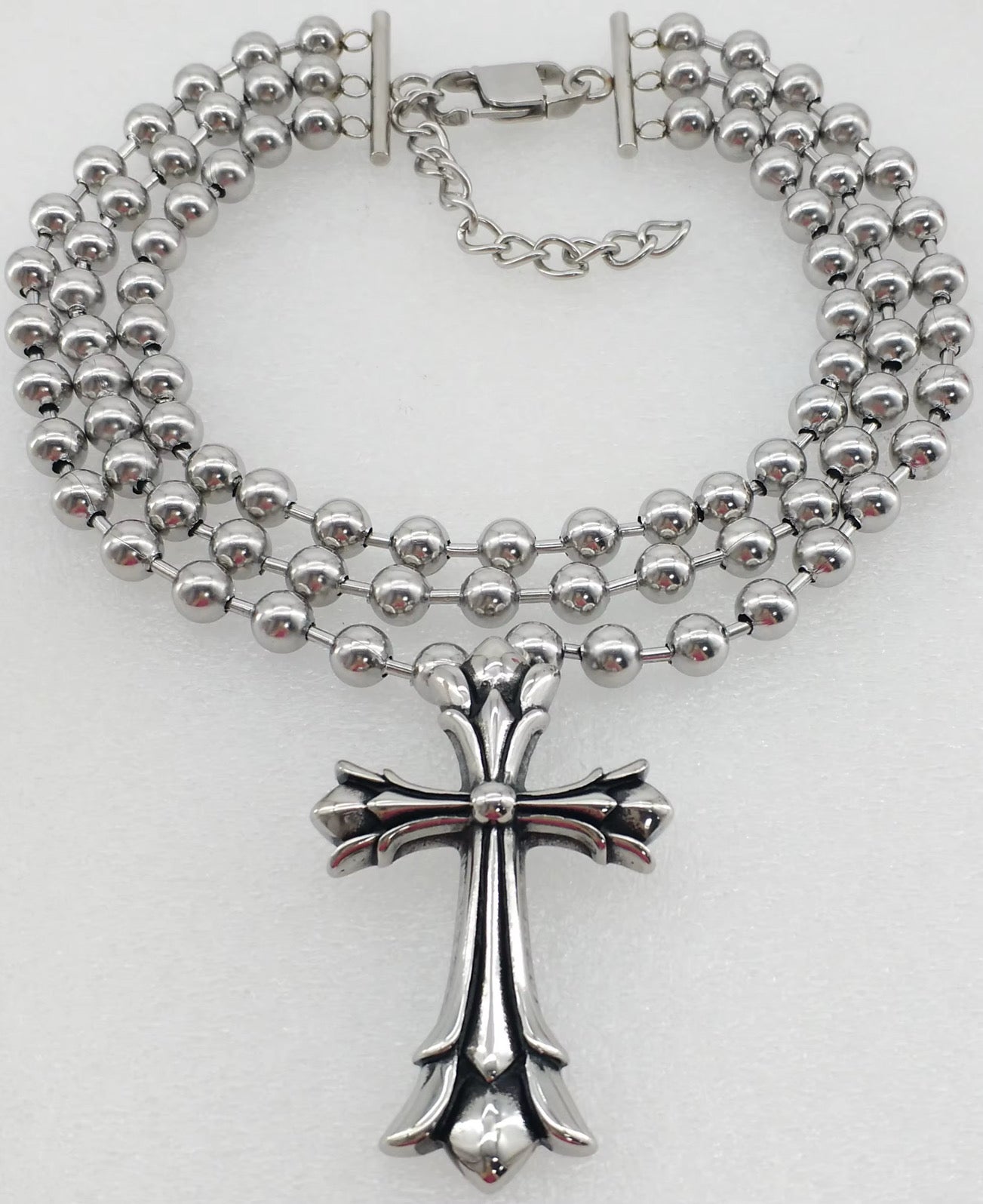 Cuban Link Cross Neclace