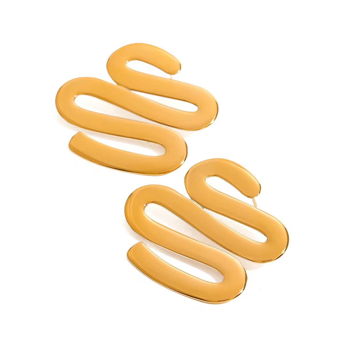 Irregular Spiral Earring