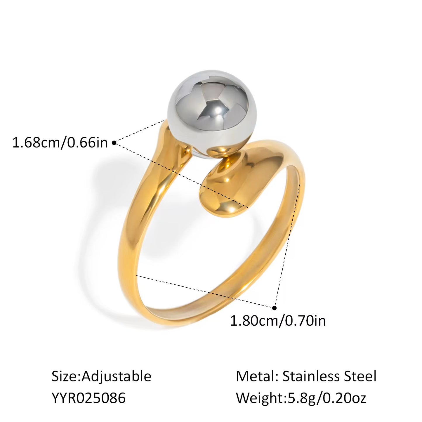Gold/Silver Ring Set