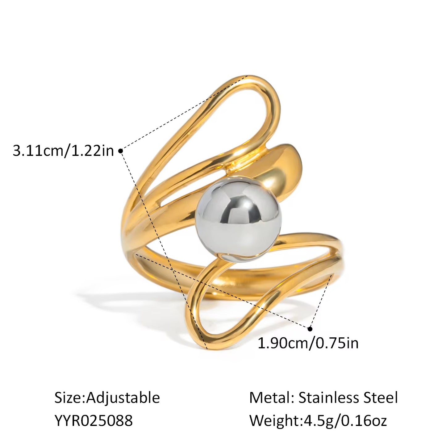 Gold/Silver Ring Set