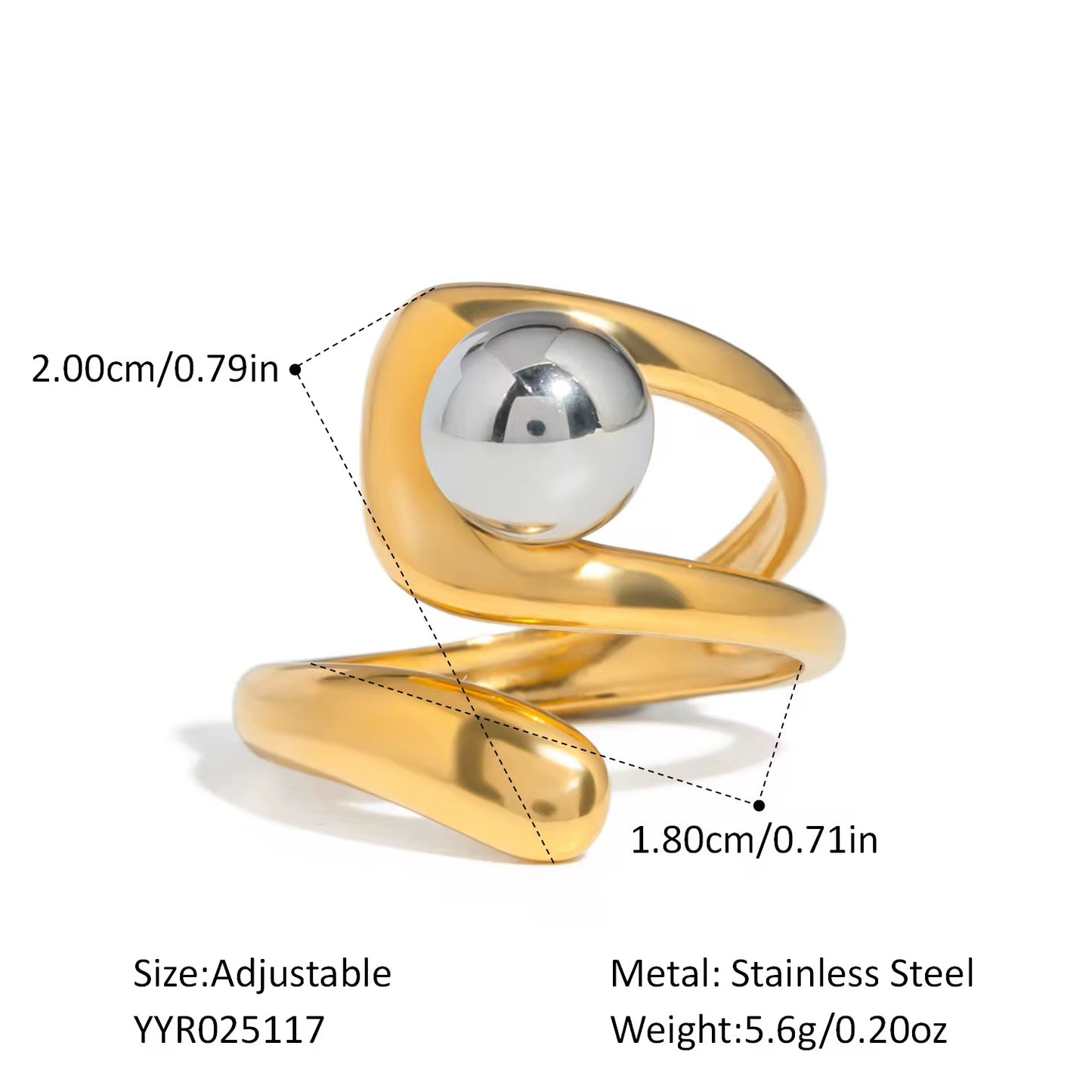 Gold/Silver Ring Set