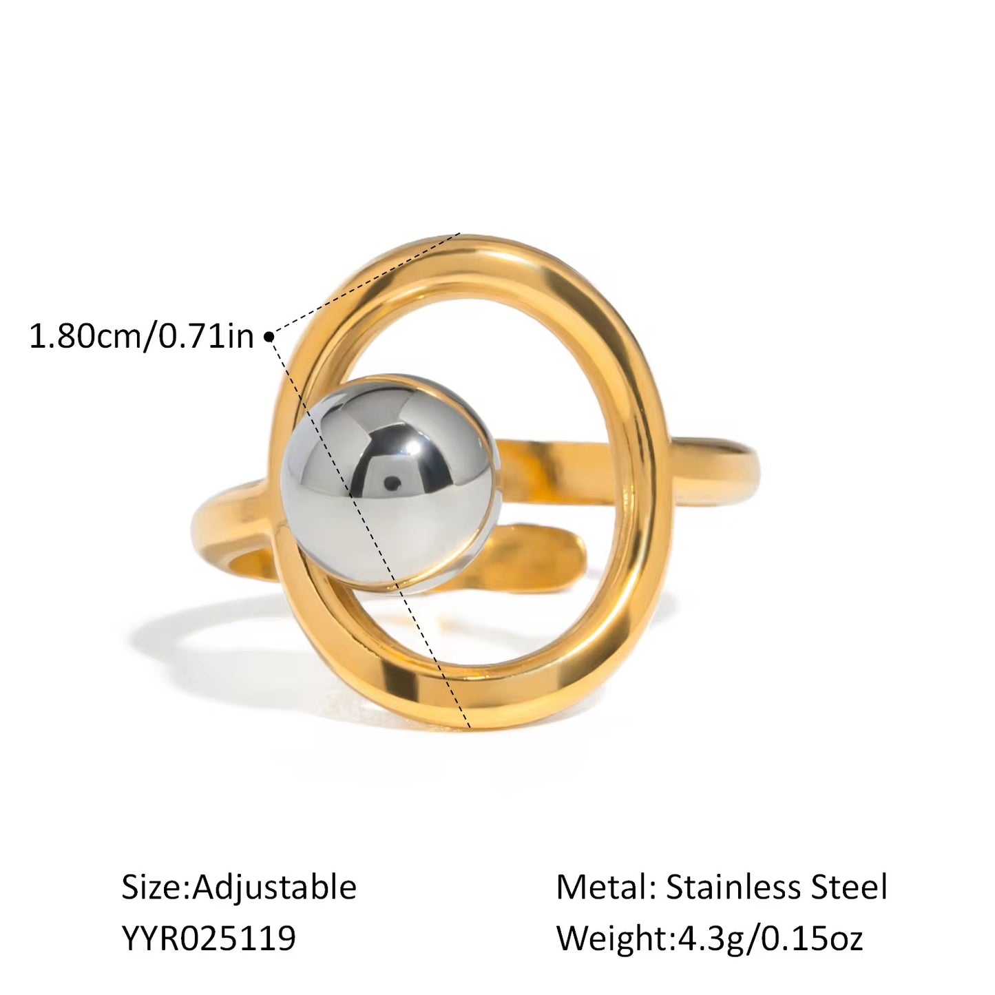 Gold/Silver Ring Set